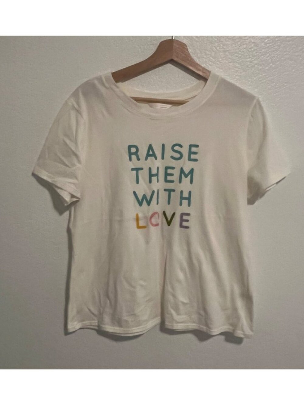 LC Lauren Conrad Raise Them With Love Tee T-shirt Size Large